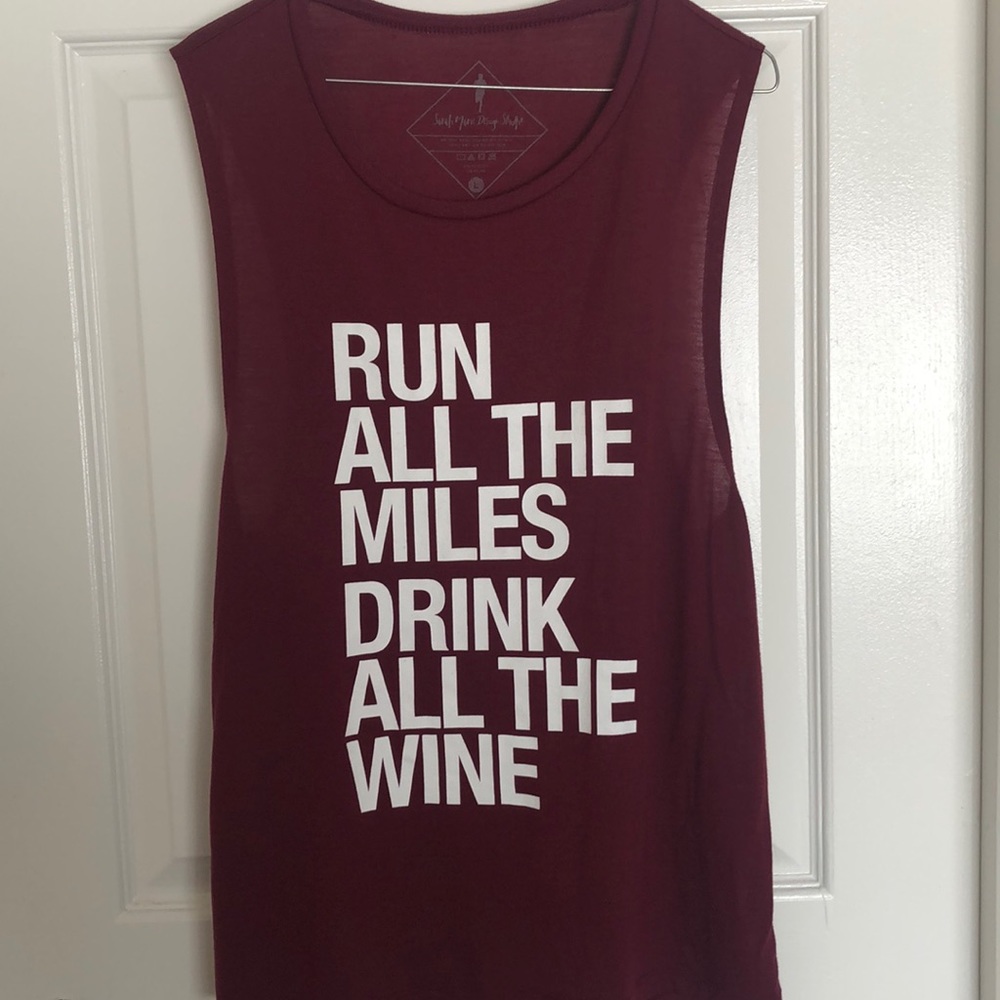 Sarah Marie Run all the miles tank